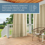 TOWN & COUNTRY BASICS Cabana Solid Heavyweight Indoor Outdoor Curtains - Image 9