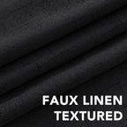H.VERSAILTEX Linen Blackout Curtains 108 Inches Long 100% Blackout Thermal - Image 4