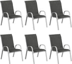 Amopatio Patio Chairs Set of 6, Stackable Outdoor Dining Chairs by Amopatio