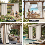 Outdoor Patio Curtain Waterproof Darkening Thermal Insulated Indoor Curtains - Image 9