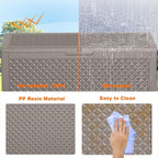 110 Gallon Outdoor Deck Box, Resin Waterproof Storage Box - Image 8