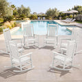 SERWALL Outdoor Rocking Chair Set of 6, Patio Rocking Chair, Porch Rocker by SERWALL