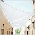 ColourTree 18' x 18' x 25.5' White Sun Shade Sail Right Triangle CTSLRT18 by ColourTree