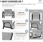 Patio Dining Chairs Set of 4, Stackable Dining Chairs High Back, Breathable - Image 5