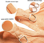 Sun Shade Sail 17'x24'x29.4' Peach Fuzz Triangle Custom Size | 95% UV Block - Image 3