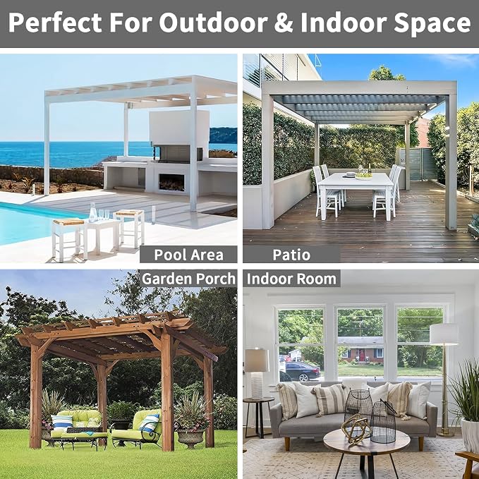 Easy-Going 100% Waterproof Outdoor Curtains 54x120 inch, Gazebo and Pergola 2 - Image 6