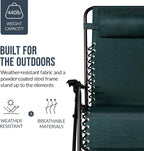 Best Choice Products Set of 2 Extra Wide Adjustable Steel Mesh Zero Gravity - Image 6