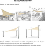Tronssien Rectangle 12'x16' Sun Shade Sail, 95% UV Blockage Canopy Awning - Image 6