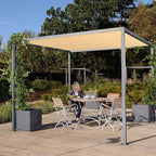 Eden's Decor Straight Flat-Edged 5' x 11' Beige Sun Shade Sail Rectangular - Image 6