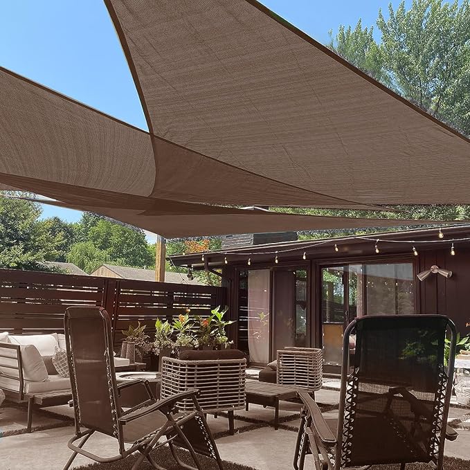 LOVE STORY Custom Size 17' x 29' x 29' Sun Shade Sail by LOVESTORY