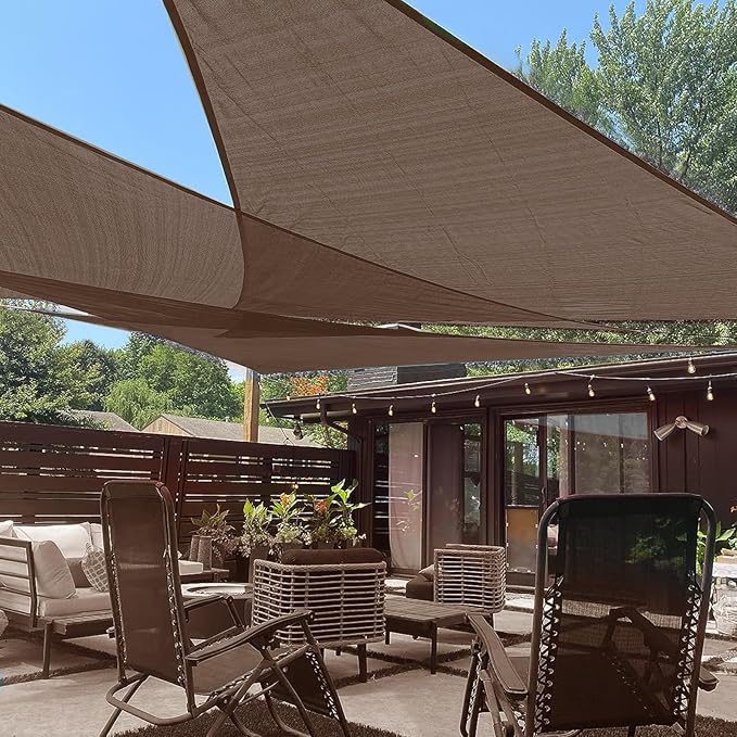 LOVE STORY Custom Size 8' x 15' x 17' Sun Shade Sail by LOVESTORY