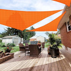 Patio Paradise 6' x 6' x 6' Sun Shade Sail Triangle Canopy Shade Cloth Fabric by Patio