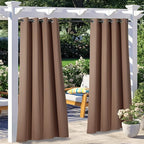NICETOWN 2 Panels Patio Outdoor Curtains Waterproof, Thermal Insulated by NICETOWN