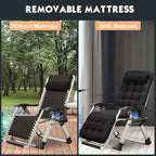 MOPHOTO Zero Gravity Chair, Outdoor Padded Lounge Chair - Image 3