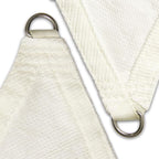 Amgo Custom Size 9' x 10' x 13.5' White Right Triangle Sun Shade Sail UPF50+ - Image 8