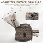 Zero Gravity Patio Swivel Recliner Chair - Image 6