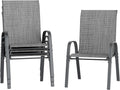 Amopatio Patio Chairs Set of 4, Breathable Garden Outdoor Furniture by Amopatio