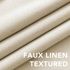 H.VERSAILTEX Curtains for Bedroom Black Out Thermal Insulated Linen Textured - Image 4