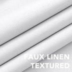 H.VERSAILTEX Primitive Linen Curtains 100% Blackout Curtain Drapes Burlap - Image 4