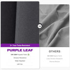 PURPLE LEAF Patio Cantilever Umbrella Left-right Tilting 8.2' X 11.5' Grey | 5 - Image 4
