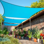 10' x 20' Turquoise Sun Shade Sail UPF50 Rectangle Canopy Fabric Cloth Screen by ShadeMart