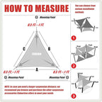 ColourTree CTAPRT16 Custom Size Order to Make 9' x 14' x 16.6' Black Right - Image 6