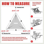 ColourTree CTAPT32 Custom Size Order to Make 9' x 10' x 13.5' Green Right - Image 6
