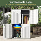 Aoxun 64 Cu.Ft Resin Outdoor Storage Shed - Image 6