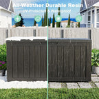 90 Gallon Waterproof Outdoor Storage Box, Resin Deck Box, Lockable Outside - Image 7