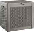 30 Gallon Outdoor Storage Box, Resin Deck Boxes Indoor and outdoor, Waterproof by KAMABOKO