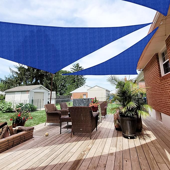 Patio Paradise 18' x 18' x 18' Sun Shade Sail Triangle Canopy Shade Cloth by Patio