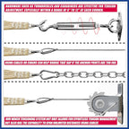 16' x 16' Beige Sun Shade Sail Square Canopy Fabric Cloth Screen, Water and Air - Image 6