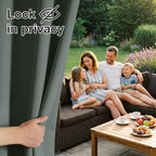 RYB HOME Outdoor Curtains for Patio Waterproof Privacy Thermal Insulated | - Image 3