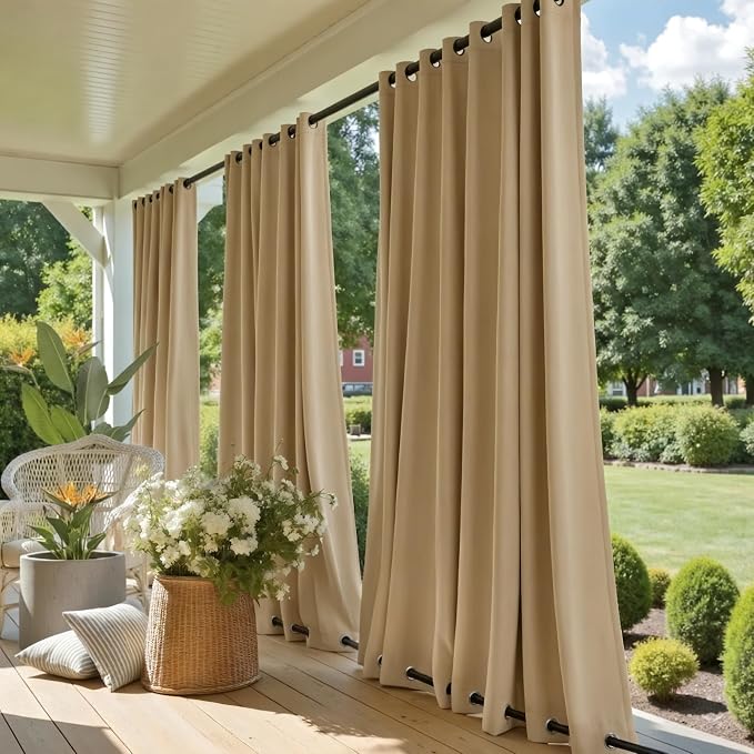 NICETOWN 2 Panels Weighted Blackout Curtains by NICETOWN
