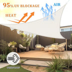 Shade&Beyond Custom Sun Shade Sail 12'x14'x18.4' Triangle Sun Sail Shades Patio - Image 2