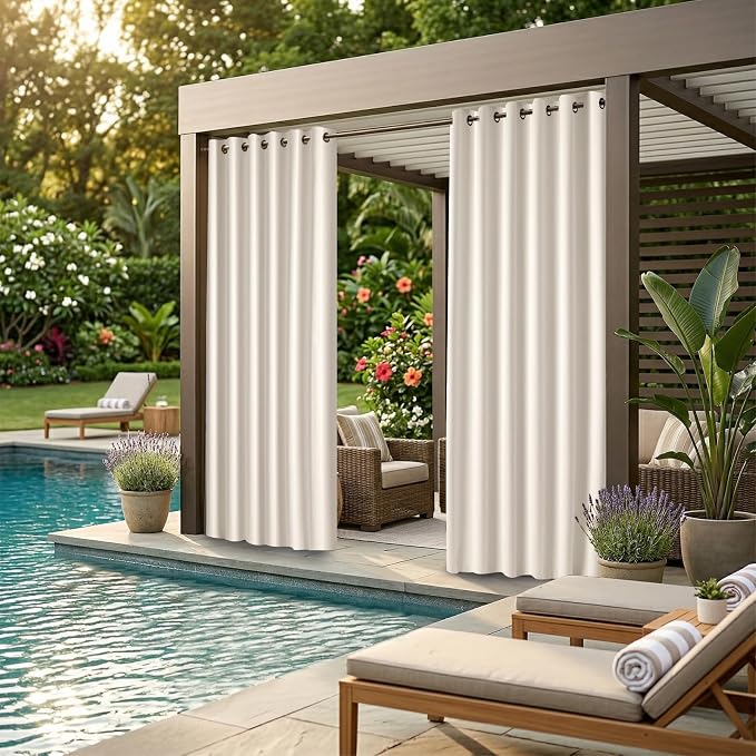DIVA EN CAMINO DEC Outdoor Patio Curtain Waterproof Darkening Thermal Insulated - Image 2