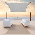 Colourtree CTAPR1220 Custom Size 6' x 9' Grey Sun Shade Sail Canopy UV Block by ColourTree