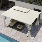 10'x12' Outdoor Gazebo, Heavy Duty Metal Frame Patio Canopy - Image 8