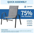 Patio Chairs Set of 4 - Image 6