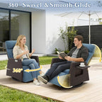 Outdoor Swivel Recliner Chair, Adjustable Rattan Patio Recliners | Independent - Image 5