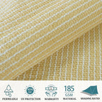 Shade&Beyond Custom Sun Shade Sail 10'x13'RectangleSun Sail Shades Patio UV - Image 3