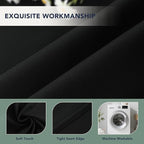 Black Outdoor Curtains for Patio Waterproof, 6 Drape Panels | Privacy & - Image 5