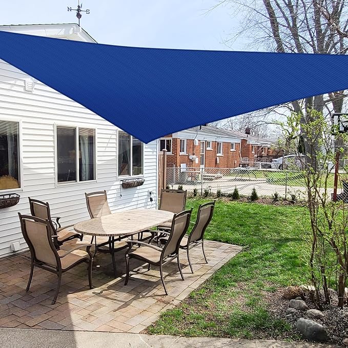 Windscreen4less 18' x 18' x 18' Sun Shade Sail Triangle Outdoor Canopy Cover UV - Image 6