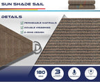 Windscreen4less 24' x 24' x 24' Sun Shade Sail Triangle Outdoor Canopy Cover UV - Image 3