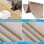 Sun Shade Sail Retractable Wave Waterproof 14' x 16' Shade Cloth Waterproof - Image 3