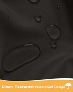 Outdoor Curtains for Patio Waterproof 2 Pcs 54x108 Inch Chocolate | Poolside - Image 2