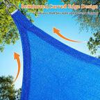 Shade&Beyond Custom Sun Shade Sail 13'x14'x19.1' Triangle Sun Sail Shades Patio - Image 5