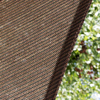 Amgo Custom Size 12' x 20' x 23.3' Brown Right Triangle Sun Shade Sail UPF50+ - Image 9