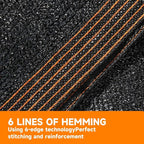 90% Shading Rate 12'x12' Black Shade Cloth, UV Resistant Durable Mesh Tarp - Image 3