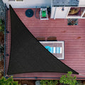 13' x 18' x 22.2' Black Sun Shade Sail UPF50 Right Triangle SMTAPT12 Canopy by ShadeMart